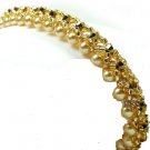 Thai Style Golden Tone Swarovski Bracelet