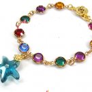 Starlight Gold Plate Rainbow Crystal Bracelet