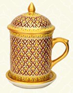 Golden Luxury Thai Pattern Mug