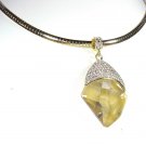 Luxury Golden Tone Large Pendant Swarovski
