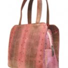 Genuine Snake Leather Light Pink Handbag