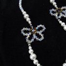 Long Flower Swarovski Necklace