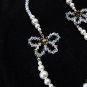 Long Flower Swarovski Necklace