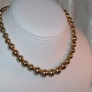 Vintage Monet Gold Tone Beaded Necklace