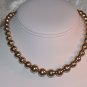 Vintage Monet Gold Tone Beaded Necklace