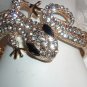 #14 - Gecko Lizard Crystal Rhinestone Clamper Bracelet