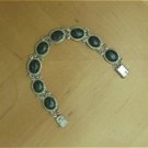 Jade and Silver Bracelet