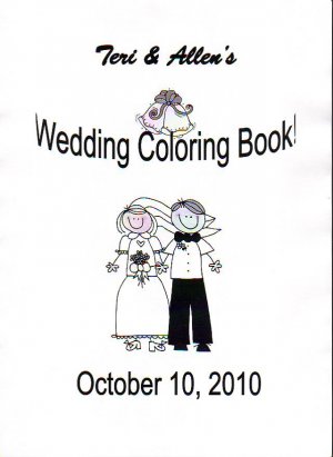 Wedding Coloring Activity Books Custom Made