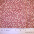 3/4 yard -  Rust with Swirls fabric