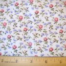 1 yard -  Marcus Brothers Textiles - Faye Liverman Burgos - Pink and purple flowers on white