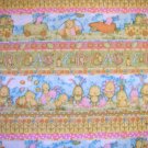 2/3 yard - Debbie Mumm Easter Design fabric - Chicks and Happy Easter all over