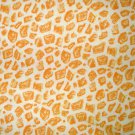 1.875 yards - Giraffe print - yellow and orange fabric design