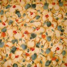 2/3 yard - Watercolor yellow gold flowers fabric - coordinate