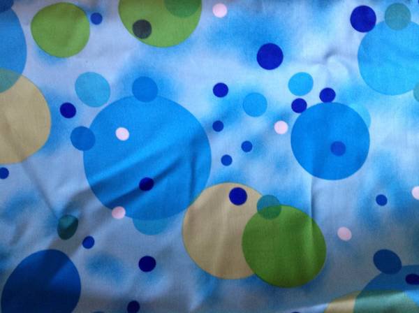 1 yard - Alexander Henry - Blue, Green, Yellow circles and bubbles - 56-60 inch width