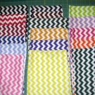 17 FQs - Chevron print fabric - Multiple colors in group