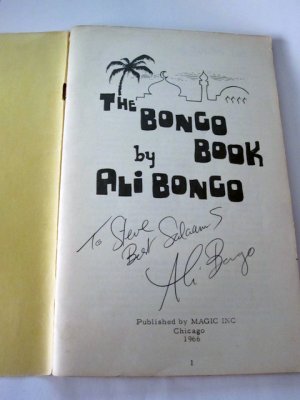 THE BONGO BOOK BY ALI BONGO - INSCRIBED! / Magic Book
