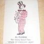 AL FLOSSO THROW-OUT CARD - RARE! / Vintage Magic Epheme