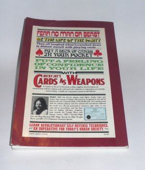 CARDS AS WEAPONS BY RICKY JAY - RARER FIRST EDITION!