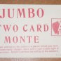 JUMBO TWO CARD MONTE / Vintage Card Magic