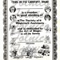 5 MAGICIAN'S ASSISTANT CERTIFICATES / Vintage Magic