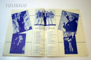 HARRY BLACKSTONE, SR. SOUVENIR PROGRAM / Vintage Magic