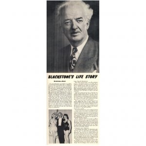 ORIGINAL HARRY BLACKSTONE SR. AUTOGRAPH!