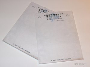 THE GREAT RAYMOND LETTERHEAD NOTEPAD / Magic Novelty