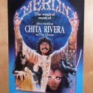 DOUG HENNING IN MERLIN ON BROADWAY WINDOW CARD / Magic