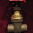 Brass Plumbing Gate Valve 3/4 T Sweat "125" "W" Made in Italy Gd!