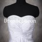 Elegant A-line Sweetheart Satin Floor Length Beading White Wedding Dress/Bridal Gown