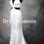 Charming Sheath Halter Satin White Wedding Dress/Bridal Gown
