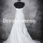Hot sell a-line Halter beach splendid wedding dresses(MD013)