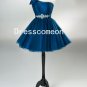 Sleeveless One Shoulder Prom Mini Cocktail Dress (MD052)