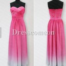 Elegant A-line Floor-length Sweetheart Chiffon Bridesmaid Dress(BDMD002)