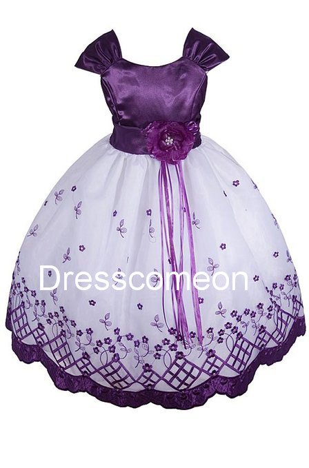Lace Flower Girl Dresses/Country Flower Girl Tutu Dress/Girl Ball Gown/summer dresses