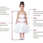 Custom Made V-neck Long Organza Flower Girl Dress with flower, Special Flower Girl Dress