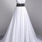 Strapless White Chiffon Back Belt Beach Wedding Dress,Hot Sales Cheap Bridal Wedding Gown