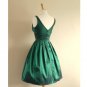 Elegant Sleeveless Satin V-neck Neckline Short Length A-line Homecoming Dress H04