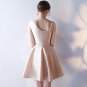 Elegant Satin One Shoulder Neckline Knee Length A-Line Princess Homecoming Dress H15