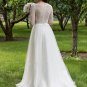 Charming Lace Sweetheart Neck Half Sleeves Wedding Dress W05