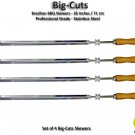 Big Cuts - Set of 4 Brazilian Skewers for BBQ 28" - Professional Grade Big Cuts - Set of 4 Brazilian Skewers for BBQ 28" - Professional Grade