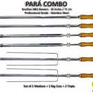 Para Combo - Set of 6 - Brazilian Skewers for BBQ 28" - Professional Grade Para Combo - Set of 6 - Brazilian Skewers for BBQ 28" - Professional Grade