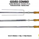 Goias Combo - Set of 3 - Brazilian Skewers for BBQ 28" -  Professional Grade