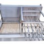 Brazilian BBQ Charcoal Grill with Griddles and Firebox - 9 Skewers - Oca-Brazil