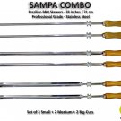 Sampa Combo - Set of 6 - Brazilian Skewers for BBQ 28" -  Professional Grade