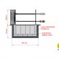Brazilian BBQ Charcoal Grill with Firebox - 7 Skewers - Oca-Brazil