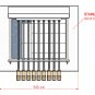 Brazilian BBQ Charcoal Grill with Firebox - 9 Skewers - Oca-Brazil
