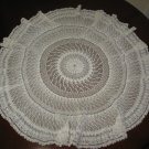 Handmade crochet tablecloth