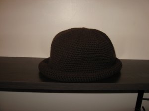 Crochet brown hat
