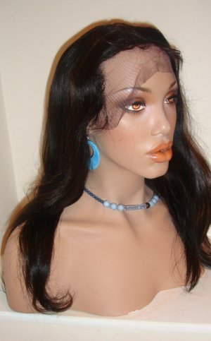 16"  Silky Straight Full Lace Wig Indian Remy